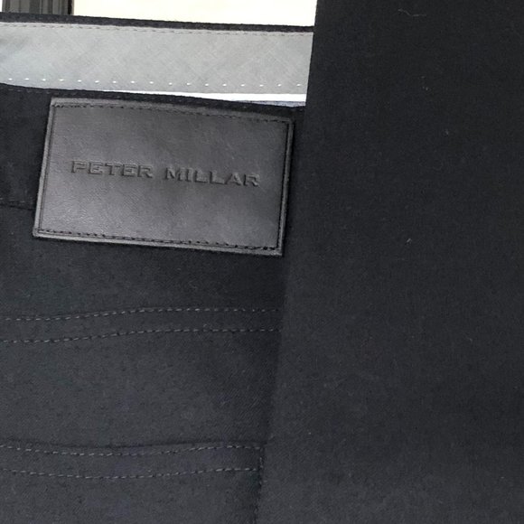 Peter Millar Collection Navy Wool 5 Pocket Pants 40x31 - Picture 1 of 9